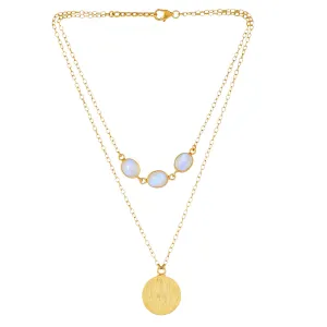 Medallion Moonstone Necklace