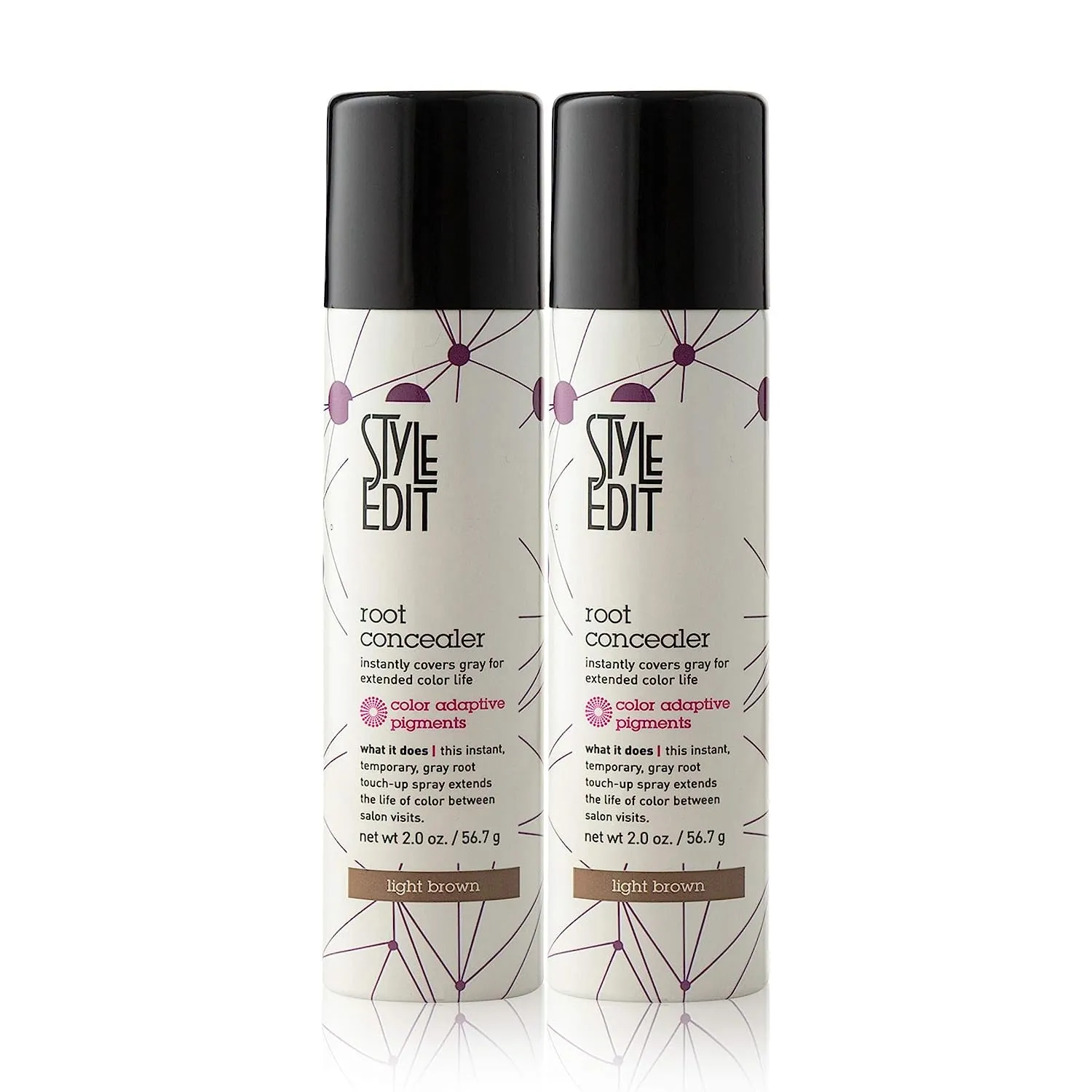Medium Brown Root Concealer - Touch up Spray for Medium Brown Hair Color - Temporary Instantly Covers Grey Hair, Pack of 1