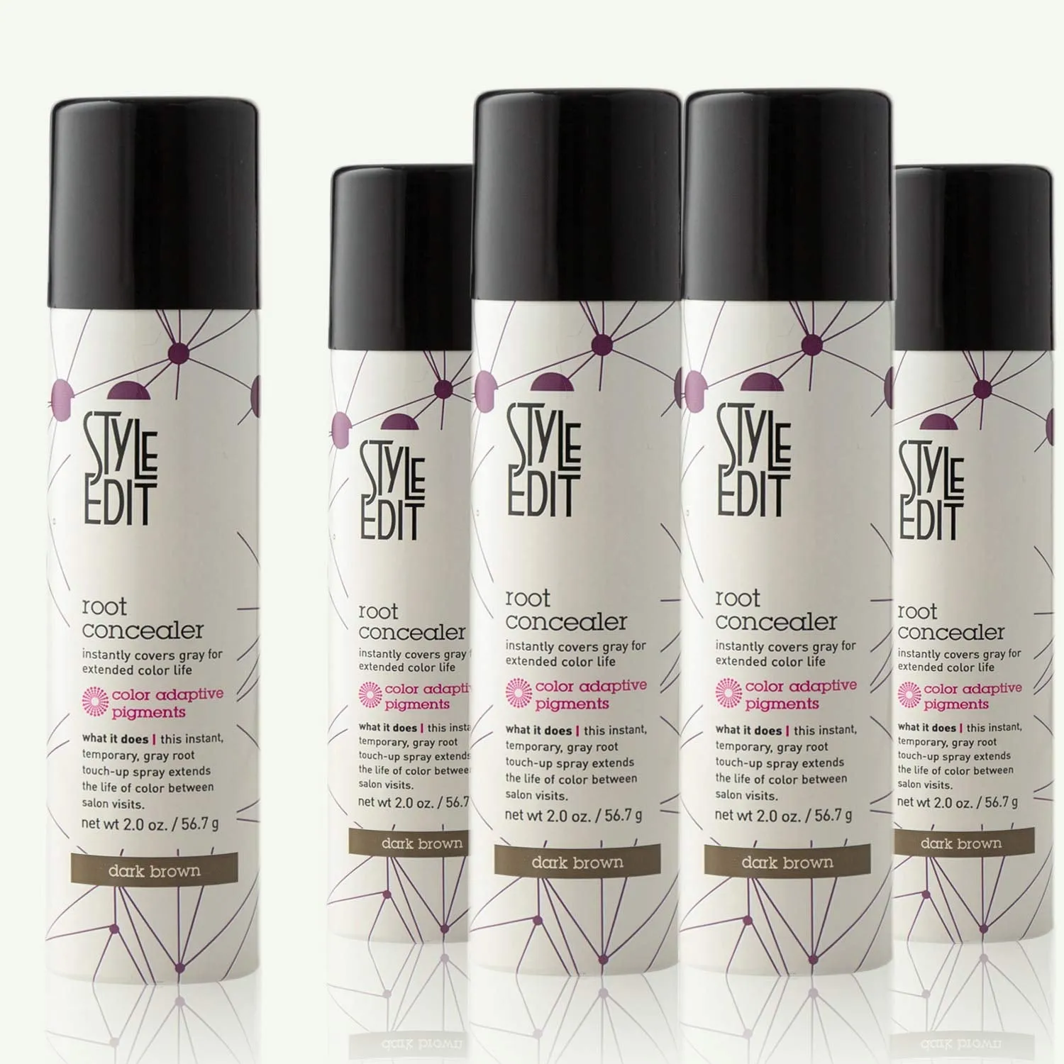 Medium Brown Root Concealer - Touch up Spray for Medium Brown Hair Color - Temporary Instantly Covers Grey Hair, Pack of 1