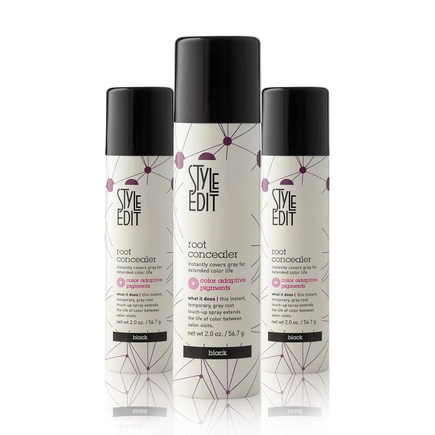 Medium Brown Root Concealer - Touch up Spray for Medium Brown Hair Color - Temporary Instantly Covers Grey Hair, Pack of 1