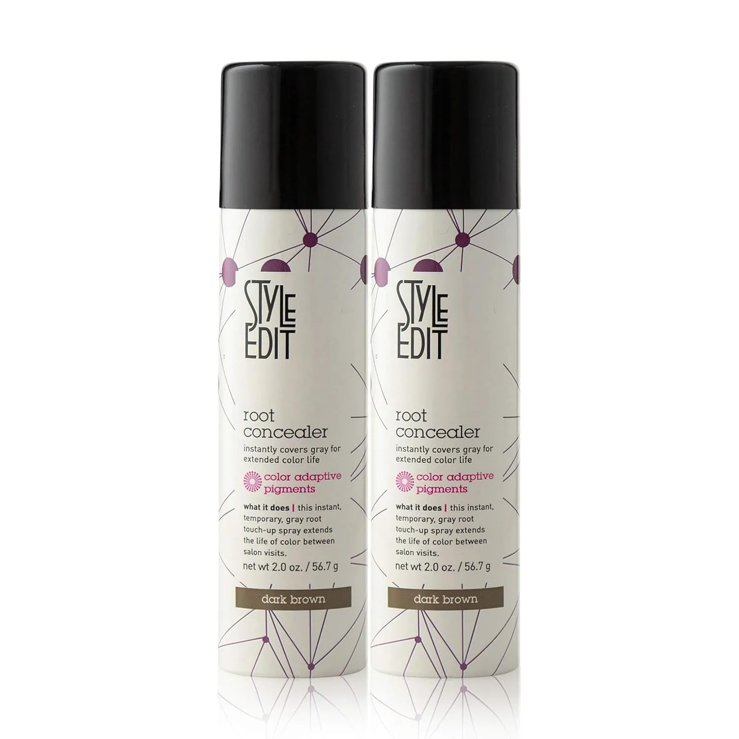 Medium Brown Root Concealer - Touch up Spray for Medium Brown Hair Color - Temporary Instantly Covers Grey Hair, Pack of 1