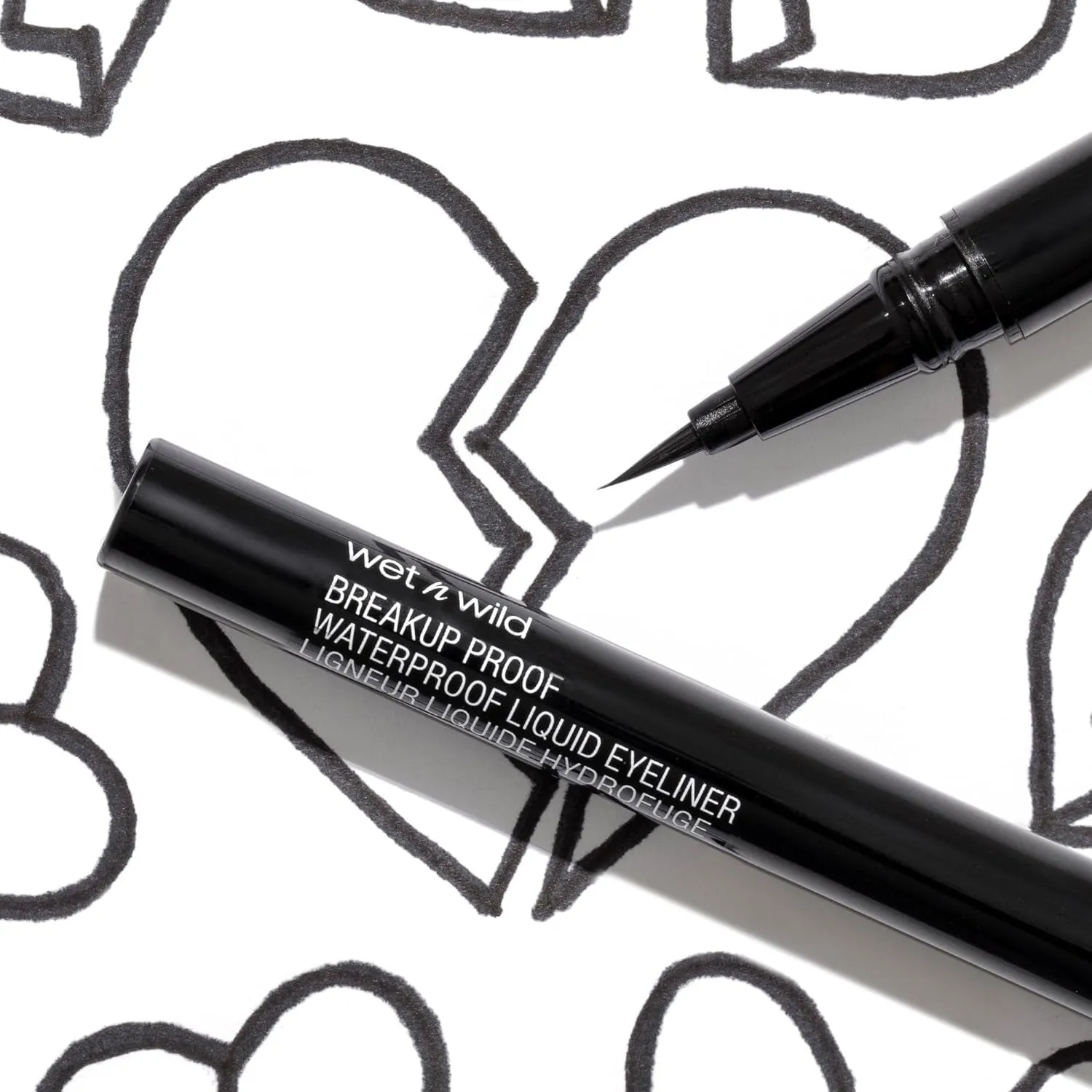 Mega Last Breakup Proof Liquid Eyeliner - Ultra-Fine Brush, Waterproof, 16-Hour Long-Lasting Wear- Cruelty-Free & Vegan - Black