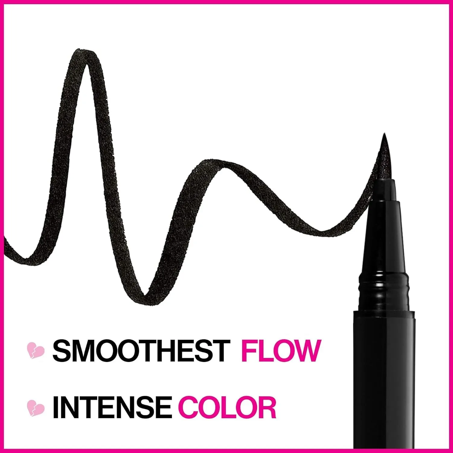 Mega Last Breakup Proof Liquid Eyeliner - Ultra-Fine Brush, Waterproof, 16-Hour Long-Lasting Wear- Cruelty-Free & Vegan - Black