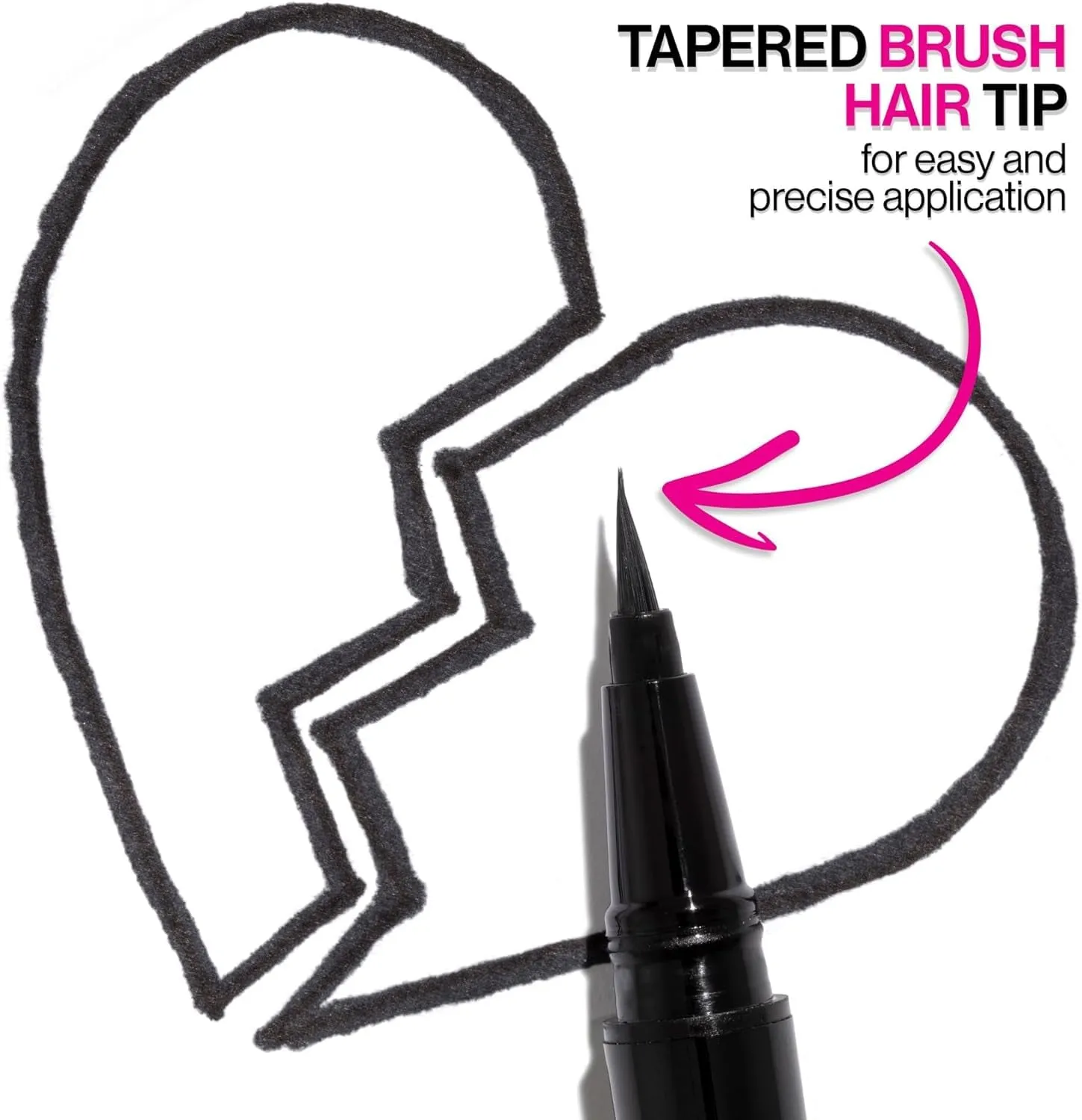 Mega Last Breakup Proof Liquid Eyeliner - Ultra-Fine Brush, Waterproof, 16-Hour Long-Lasting Wear- Cruelty-Free & Vegan - Black