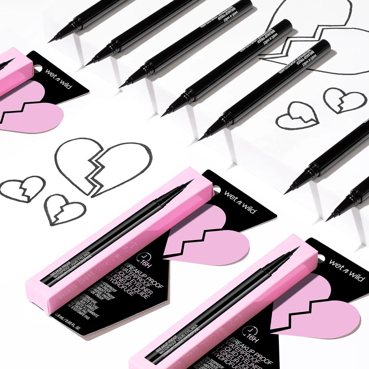 Mega Last Breakup Proof Liquid Eyeliner - Ultra-Fine Brush, Waterproof, 16-Hour Long-Lasting Wear- Cruelty-Free & Vegan - Black