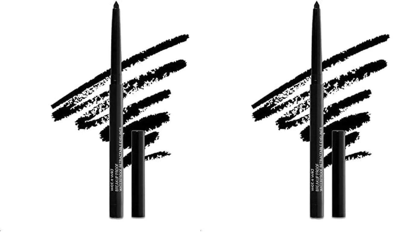 Mega Last Breakup Proof Retractable Eyeliner - Waterproof 16-Hour Long-Lasting Wear, Cruelty-Free & Vegan - Blackest Black
