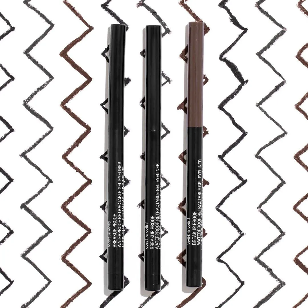 Mega Last Breakup Proof Retractable Eyeliner - Waterproof 16-Hour Long-Lasting Wear, Cruelty-Free & Vegan - Blackest Black
