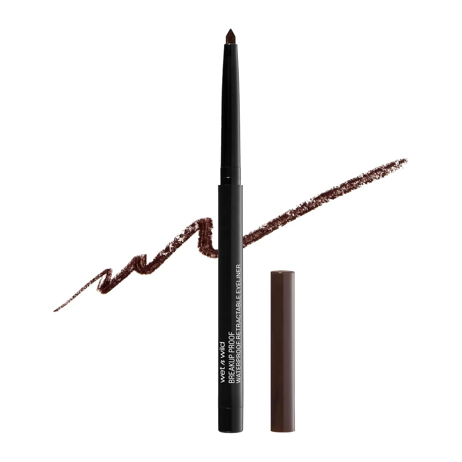 Mega Last Breakup Proof Retractable Eyeliner - Waterproof 16-Hour Long-Lasting Wear, Cruelty-Free & Vegan - Dark Brown