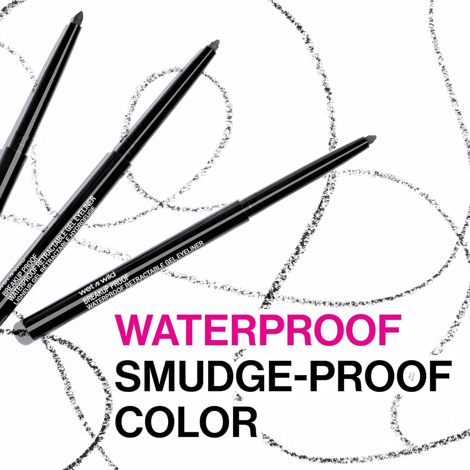 Mega Last Breakup Proof Retractable Eyeliner - Waterproof 16-Hour Long-Lasting Wear, Cruelty-Free & Vegan - Dark Brown