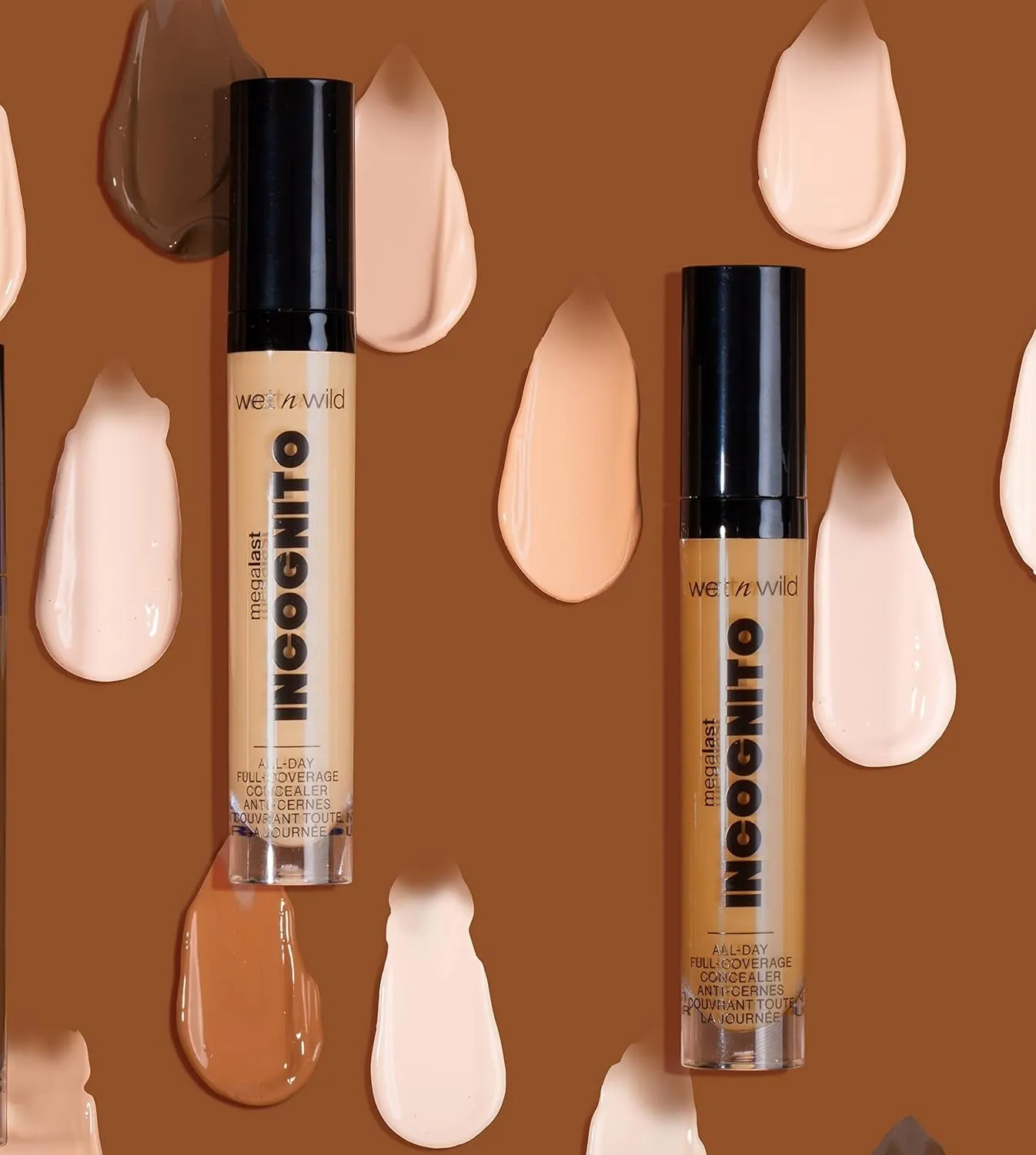Mega Last Incognito All-Day Full Coverage Liquid Matte Concealer, Light Beige, 0.18 Ounce