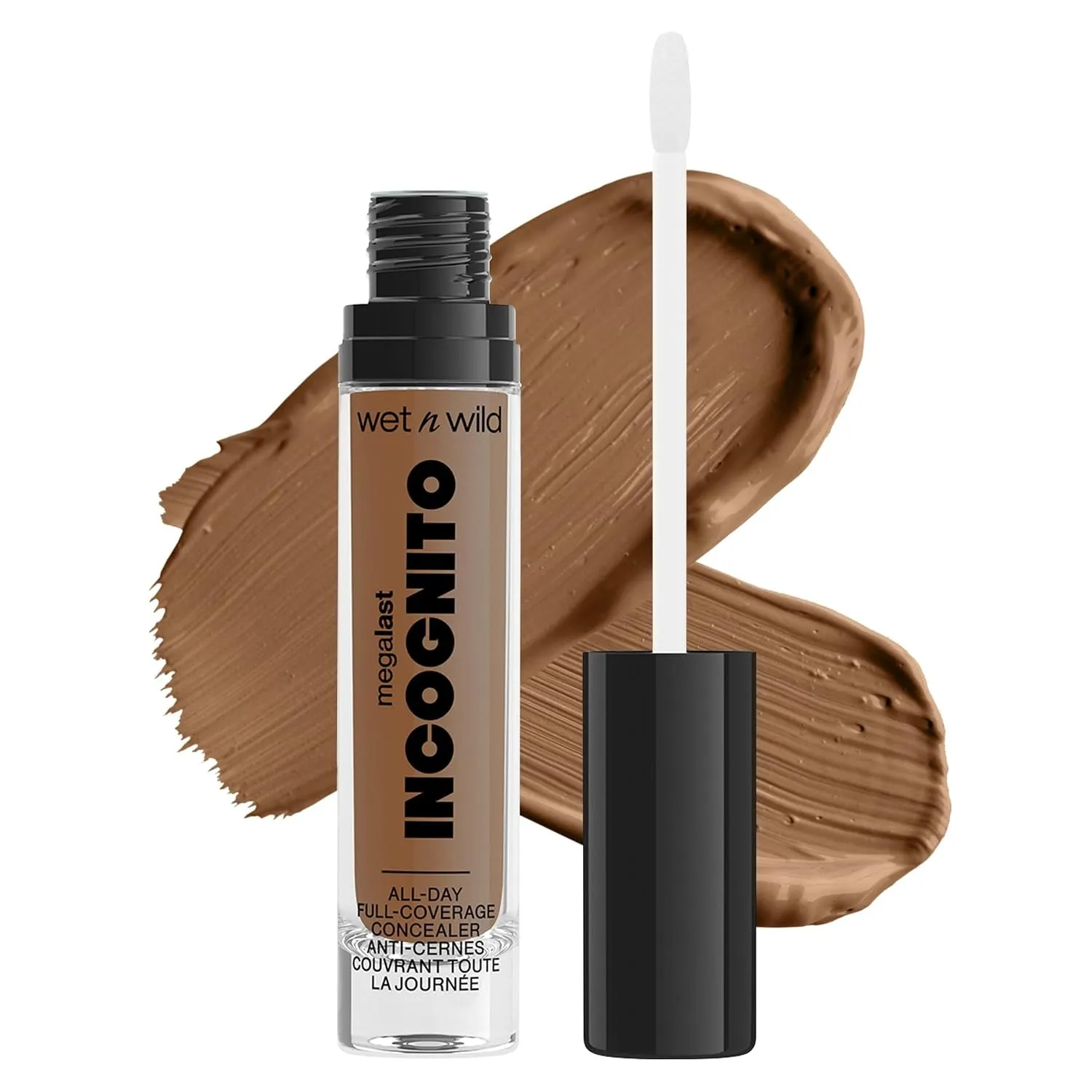 Mega Last Incognito All-Day Full Coverage Liquid Matte Concealer, Light Beige, 0.18 Ounce