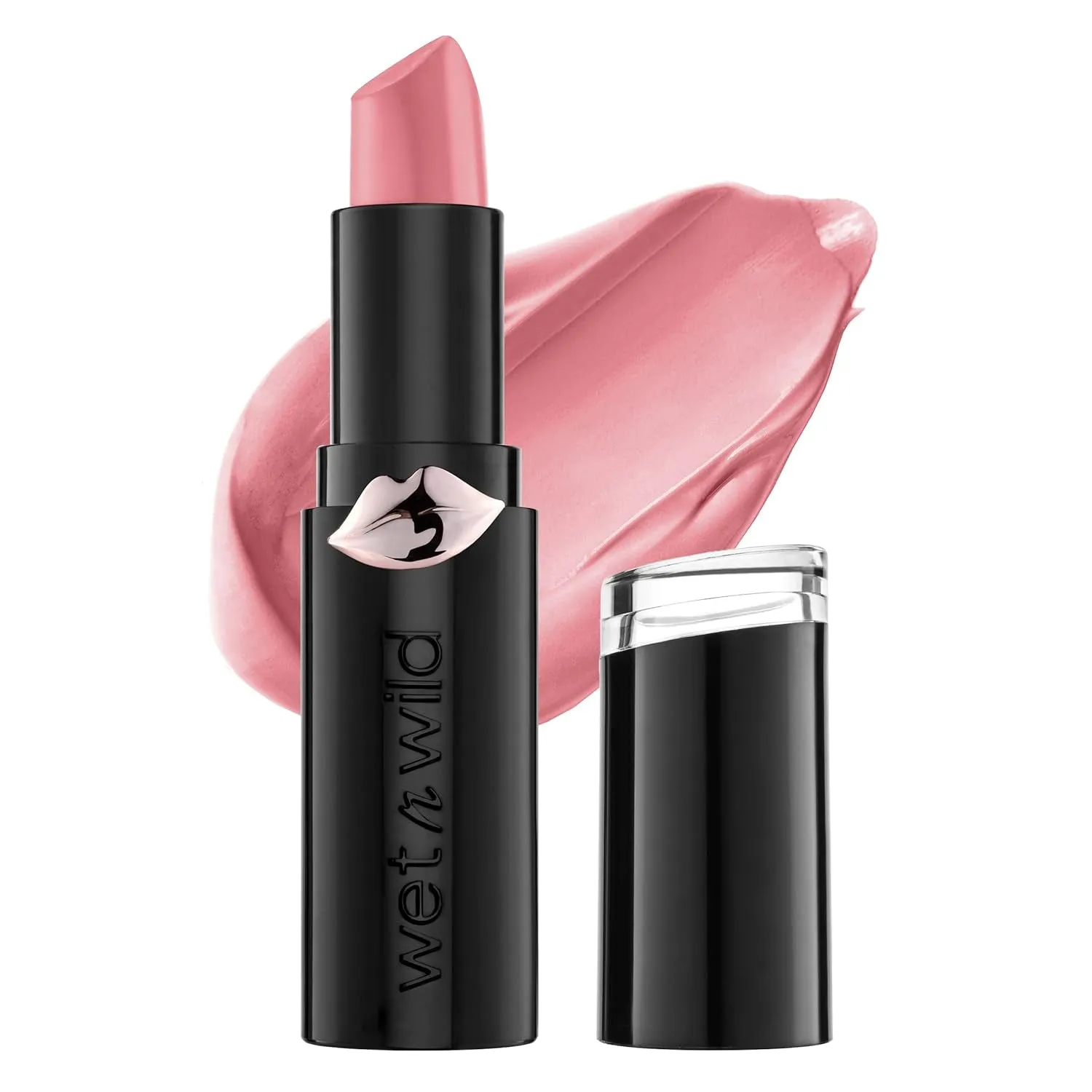 Mega Last Matte Lip Color, Semi Matte Hyaluronic Acid Infused, Long Lasting Full Coverage for a Nourishing Pout, Cruelty-Free & Vegan - Never Nude