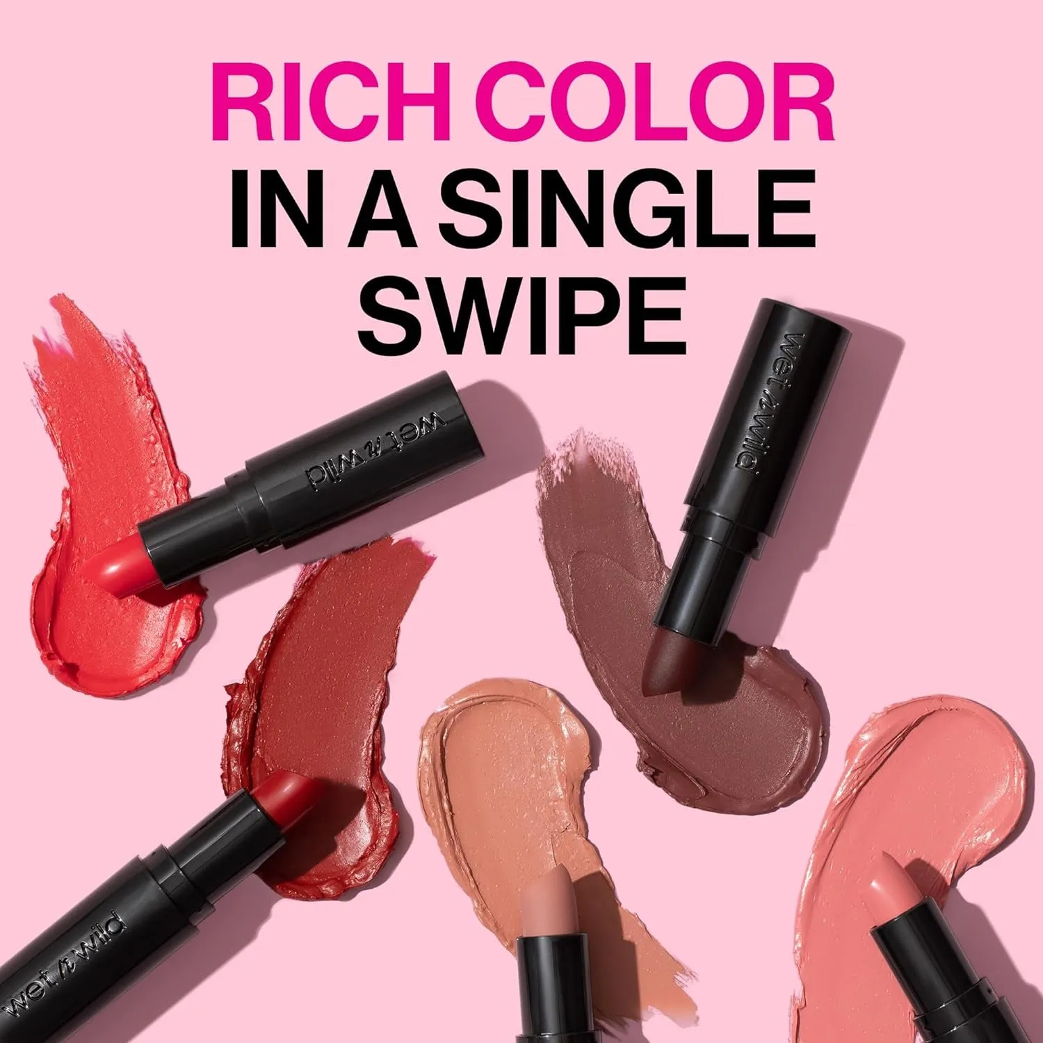 Mega Last Matte Lip Color, Semi Matte Hyaluronic Acid Infused, Long Lasting Full Coverage for a Nourishing Pout, Cruelty-Free & Vegan - Never Nude