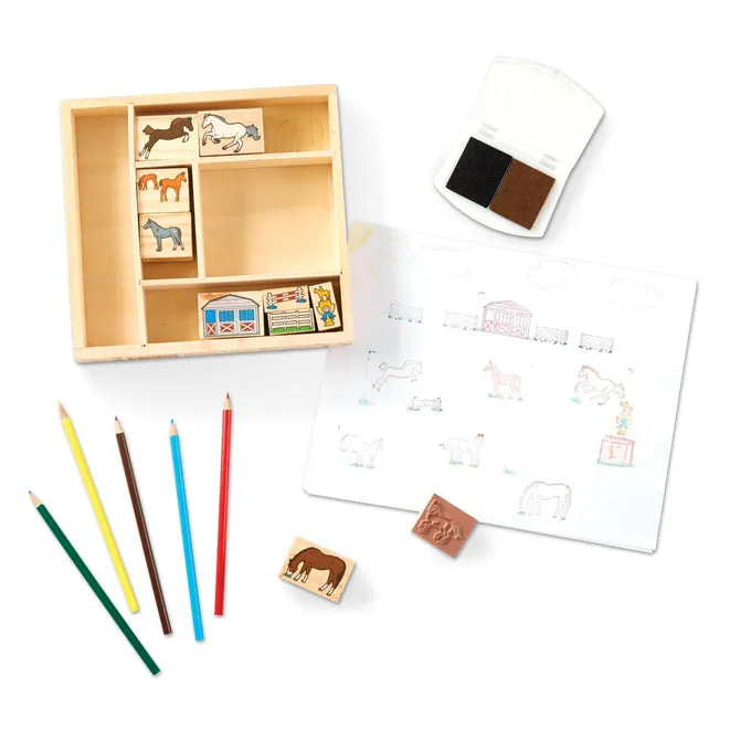 Melissa & Doug Stamp Set: Horses