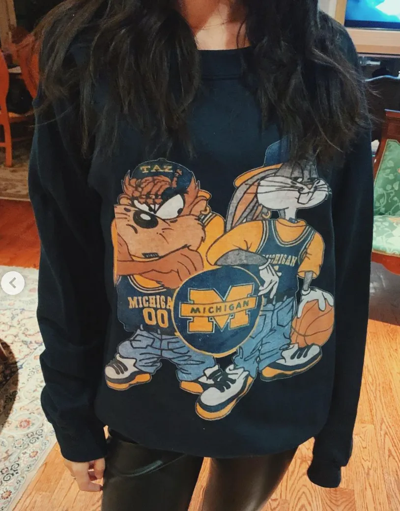 Michigan Looney Tunes Crewneck