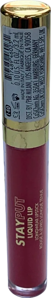 Milani Stay Put Liquid Lipstick 140 The Moment 3.1ml