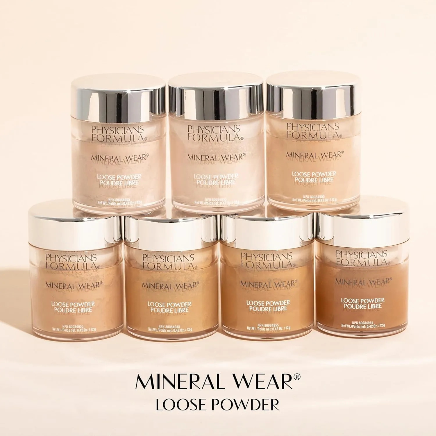 Mineral Wear Talc-Free Loose Powder Creamy Natural, Dermatologist Tested, Clinically Tested