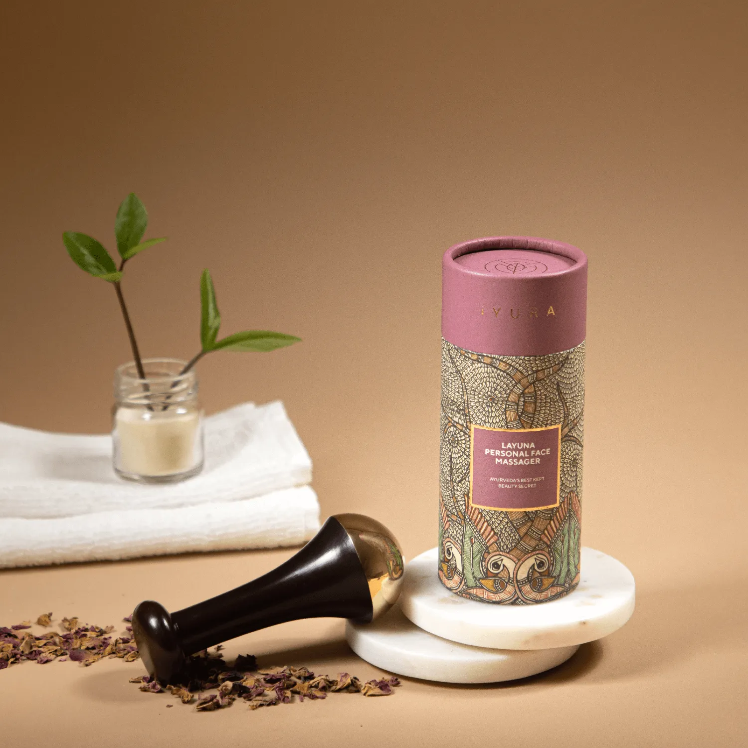 Mini Face Oil Kit with Layuna Personal Face Massage Wand