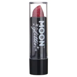 Moon Glitter Holographic Glitter Lipstick, Red