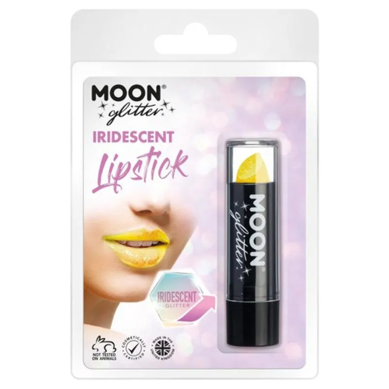 Moon Glitter Iridescent Glitter Lipstick, Yellow