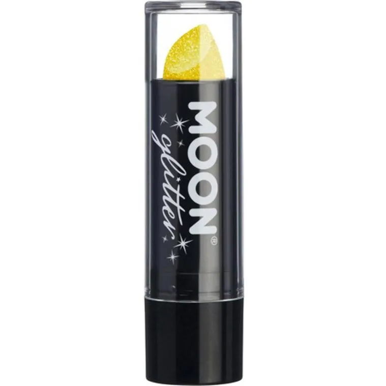 Moon Glitter Iridescent Glitter Lipstick, Yellow