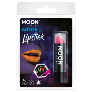 Moon Glow Neon Uv Glitter Lipstick, Magenta