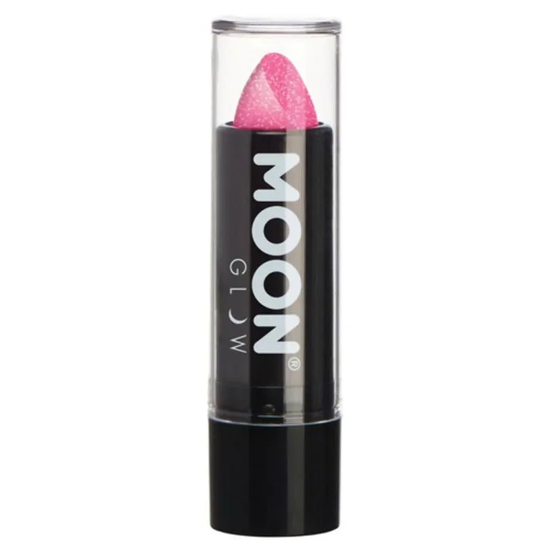 Moon Glow Neon Uv Glitter Lipstick, Pink