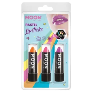 Moon Glow Pastel Neon Uv Lipstick, Orange, Pink, Lilac