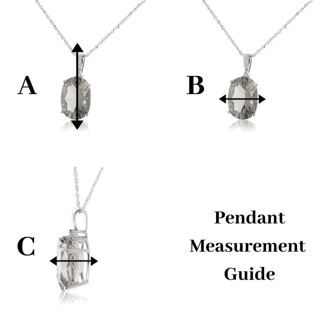 Morganite and Diamond Reverse Heart Pendant