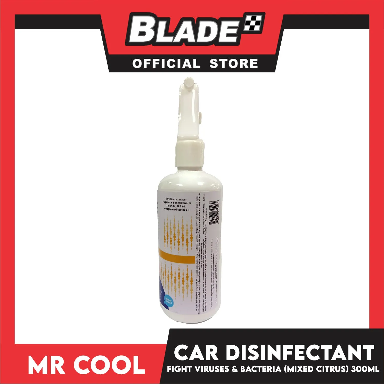 Mr. Cool Disinfectant for Cars 300ml (Mixed Citrus)