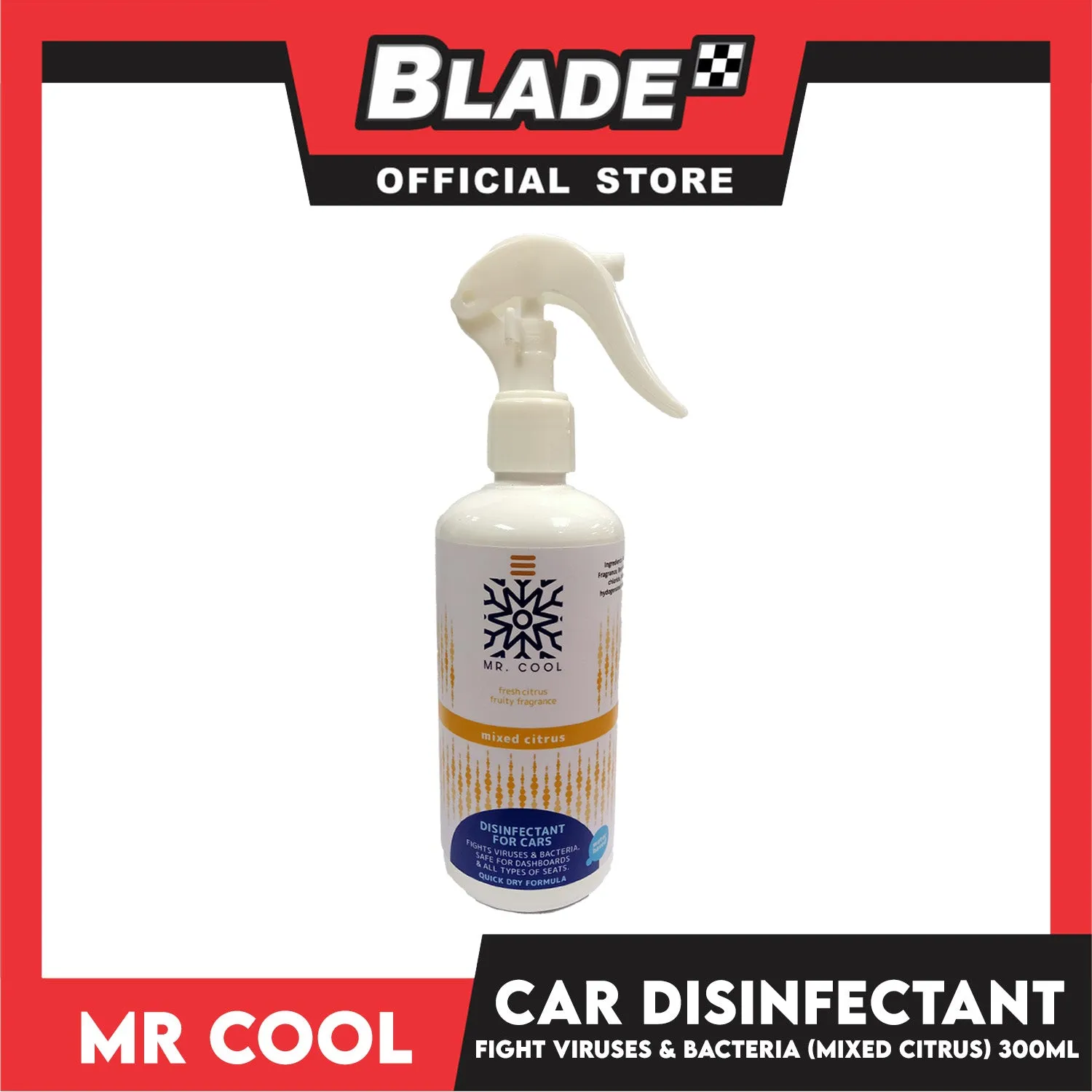 Mr. Cool Disinfectant for Cars 300ml (Mixed Citrus)