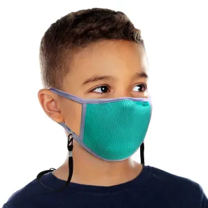 Máscaras Filtrante Lavable  KIDS Fu  Aqua (Incluye cordón ajustable)