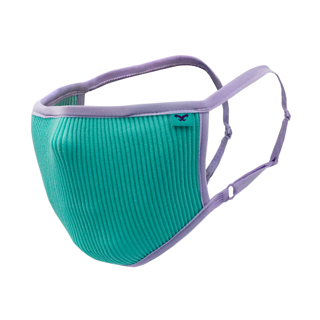 Máscaras Filtrante Lavable  KIDS Fu  Aqua (Incluye cordón ajustable)