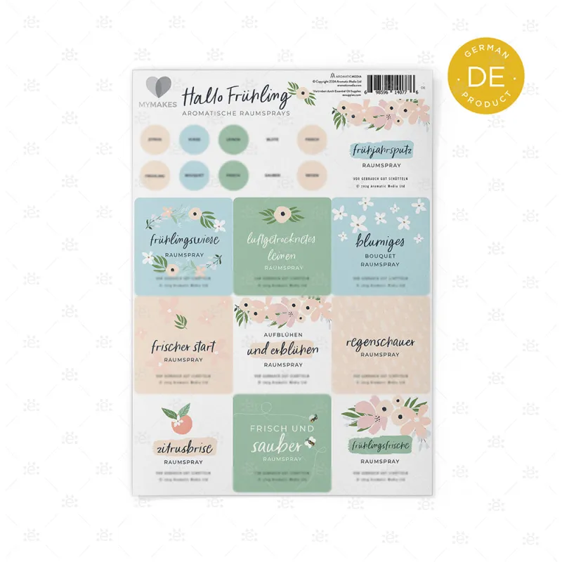 MyMakes : Hello Spring Aromatic Room Sprays (Single Set) - GERMAN