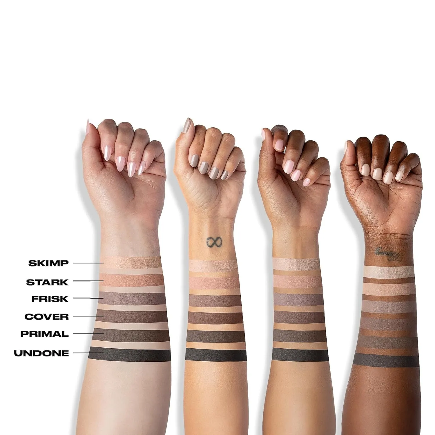 Naked 2 Basics Eyeshadow Palette, Velvety Matte Finish, 6 Nude Taupe & Brown Neutral Eye Shadows,Travel Mini Palette