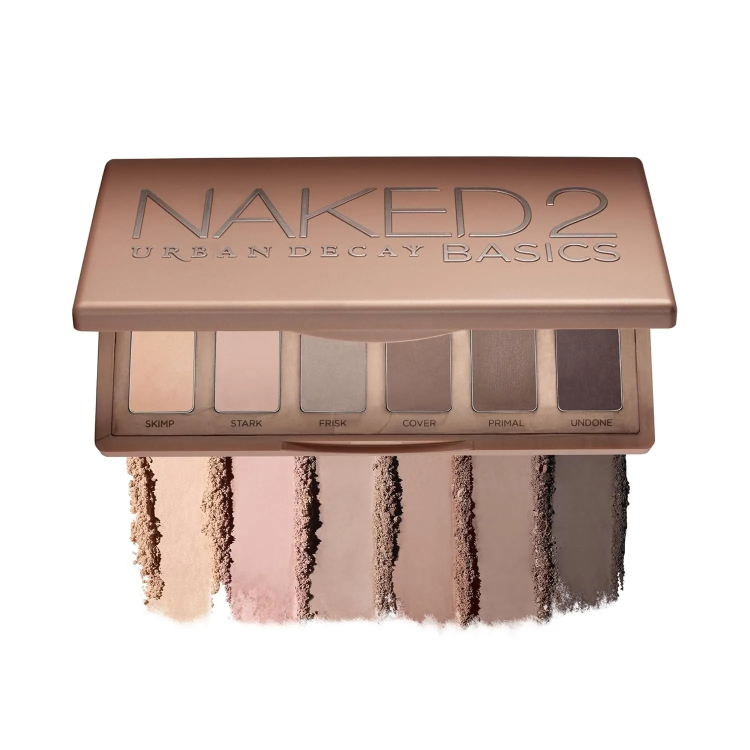 Naked 2 Basics Eyeshadow Palette, Velvety Matte Finish, 6 Nude Taupe & Brown Neutral Eye Shadows,Travel Mini Palette