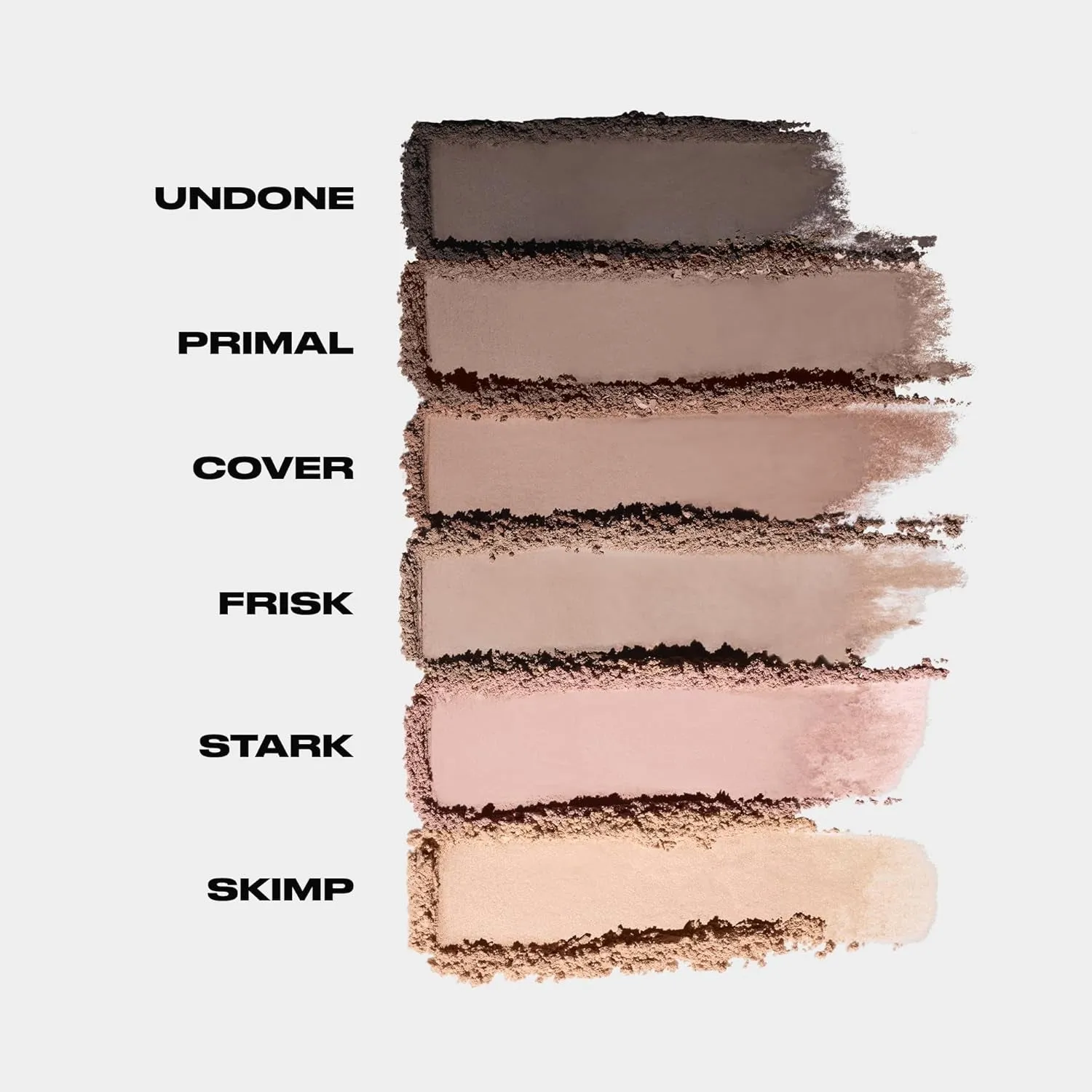 Naked 2 Basics Eyeshadow Palette, Velvety Matte Finish, 6 Nude Taupe & Brown Neutral Eye Shadows,Travel Mini Palette