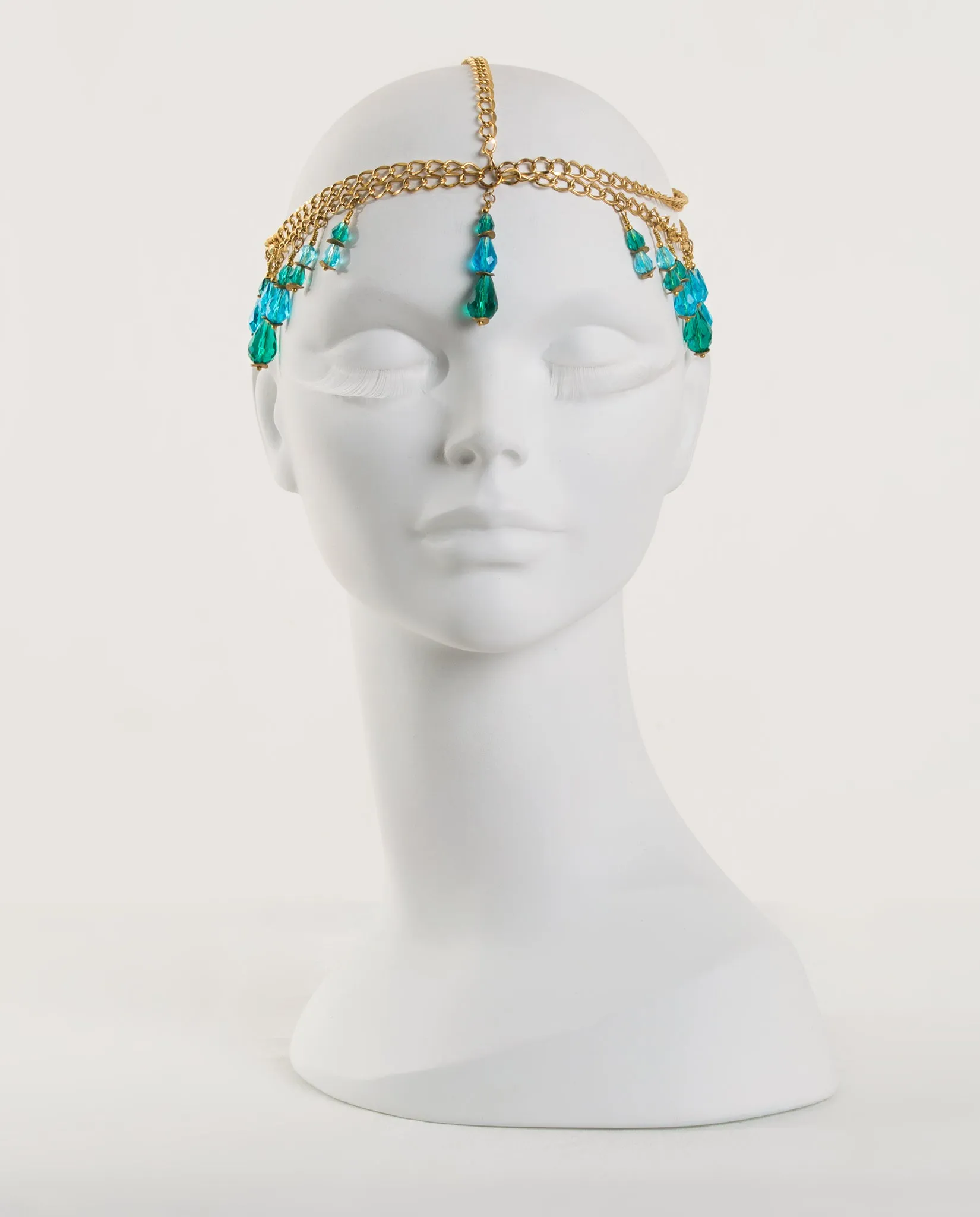 Nereides of the Sea • Teardrop Crystal Headdress