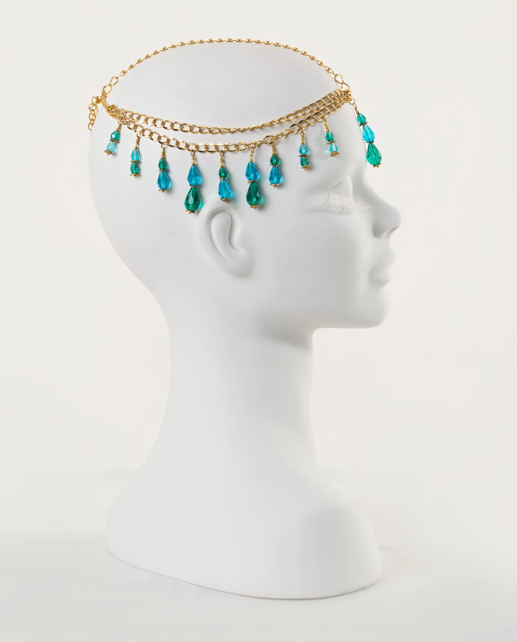 Nereides of the Sea • Teardrop Crystal Headdress