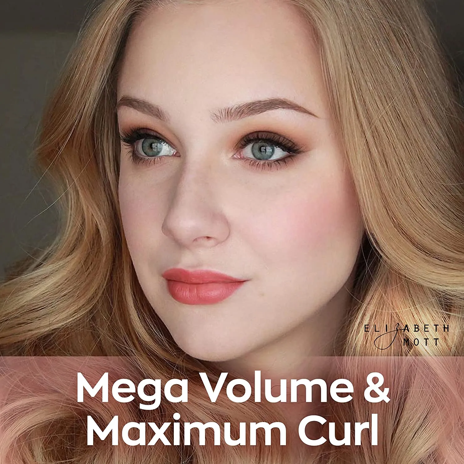 New Cruelty-Free Black Volumizing Smudge Proof Mascara: Elizabeth Mott It's So BIG Volumizing Mascara - Waterproof Liquid Lash Extending Mascara Tube with Hourglass Wand-No Clump, Curl (10ml)