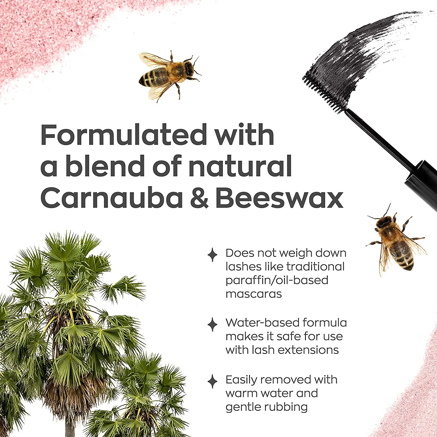 New Cruelty-Free Black Volumizing Smudge Proof Mascara: Elizabeth Mott It's So BIG Volumizing Mascara - Waterproof Liquid Lash Extending Mascara Tube with Hourglass Wand-No Clump, Curl (10ml)