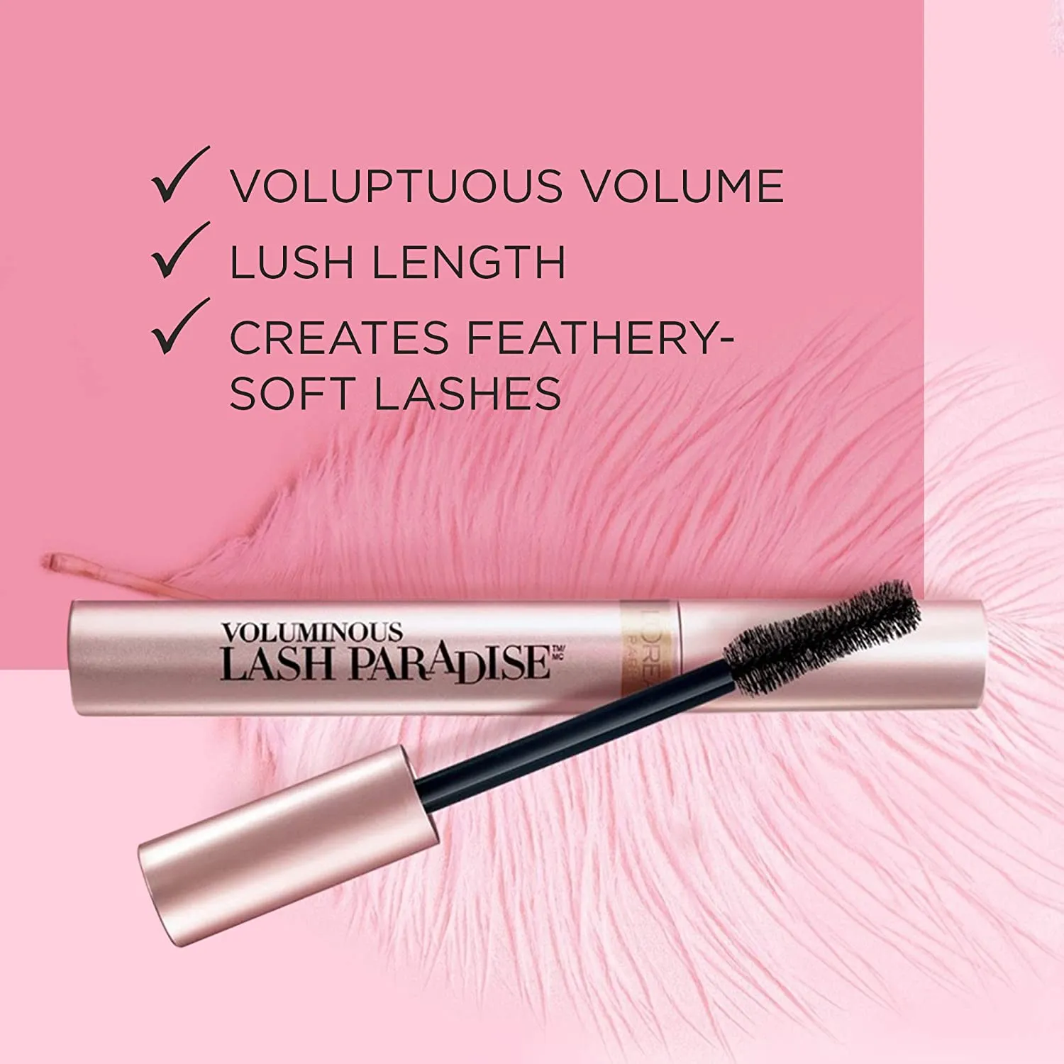 New in package! L'Oréal Paris Mascara Voluminous Lash Paradise|Voluptuous Volume And Length| Blackest Black