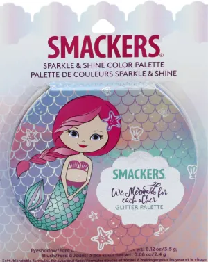 New in package! Smackers Sparkle & Shine Makeup Palette - Mermaid Palette! Recommended for ages 6 and up. Do not ingest. Parental supervision is required.