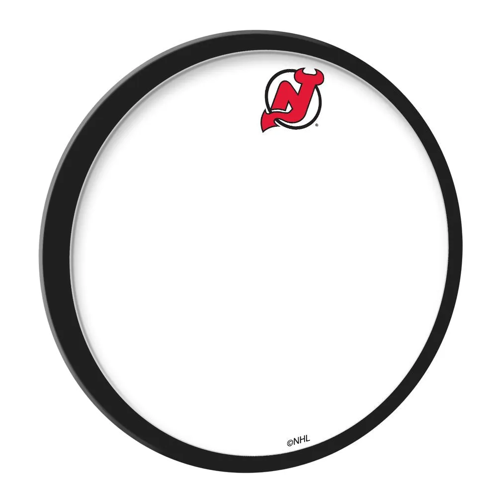 New Jersey Devils: Modern Disc Framed Dry Erase Board
