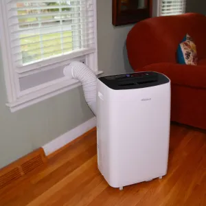 NIB! SoleusAir PMX-10-01 Portable Air Conditioner & stand-alone evaporative dehumidifier, White, 10,000 BTU! Retail $650  NO REMOTE!