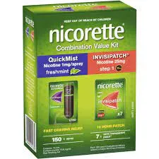 Nicorette Combination Value Kit 150 Sprays & 7 Patches