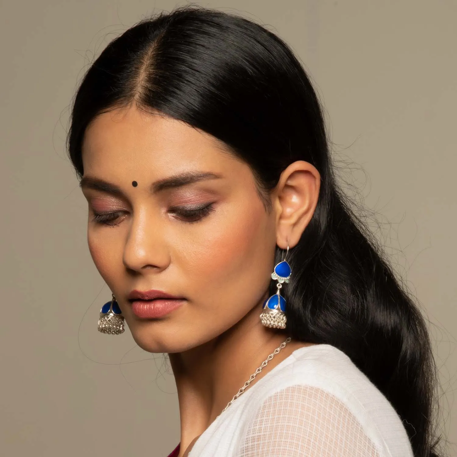 Noor Midnight Blue Earrings