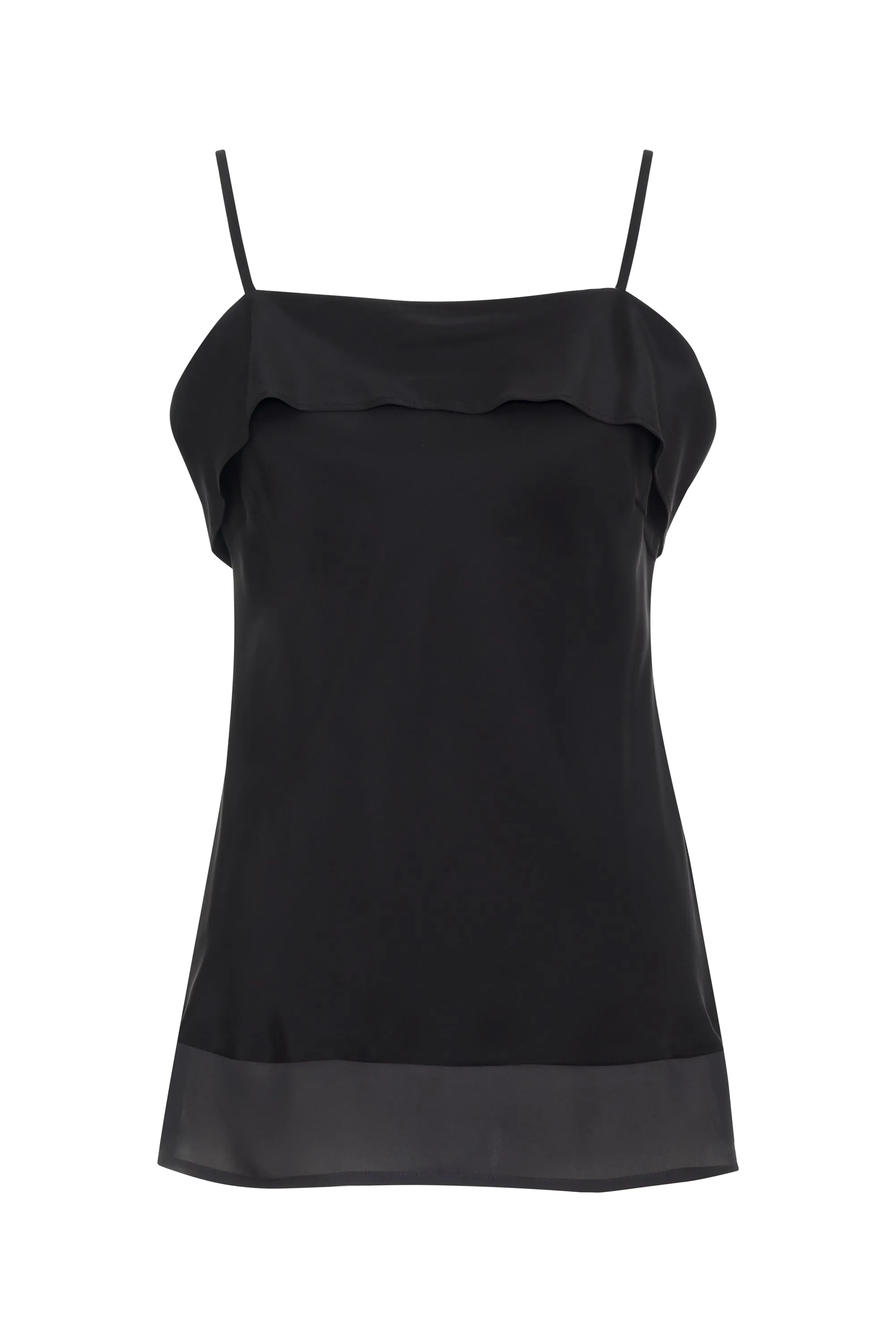 Now 60% OFF - Romy Sheer Bottom Cami Black
