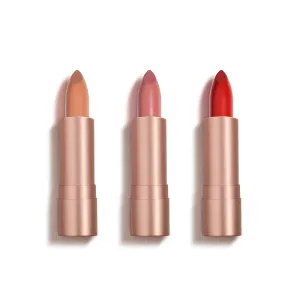 Nude, Pink & Red 3 Shade Lipstick Bundle