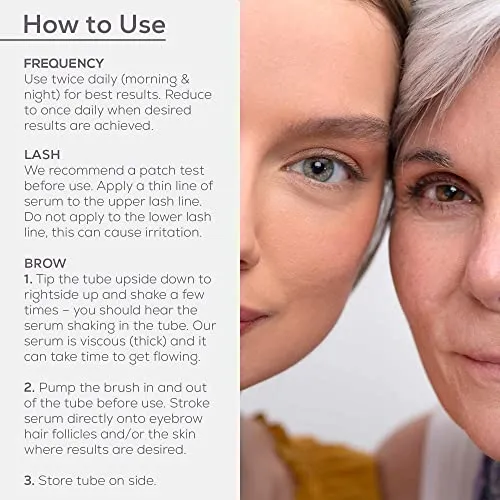 NULASTIN Lash & Brow Serum - Follicle Fortifying Conditioner | Eyelash & Eyebrow Enhancers Treatment with Elastin — Promotes Appearance of Fuller, Thicker Looking Lashes & Brows, Safe for Extensions